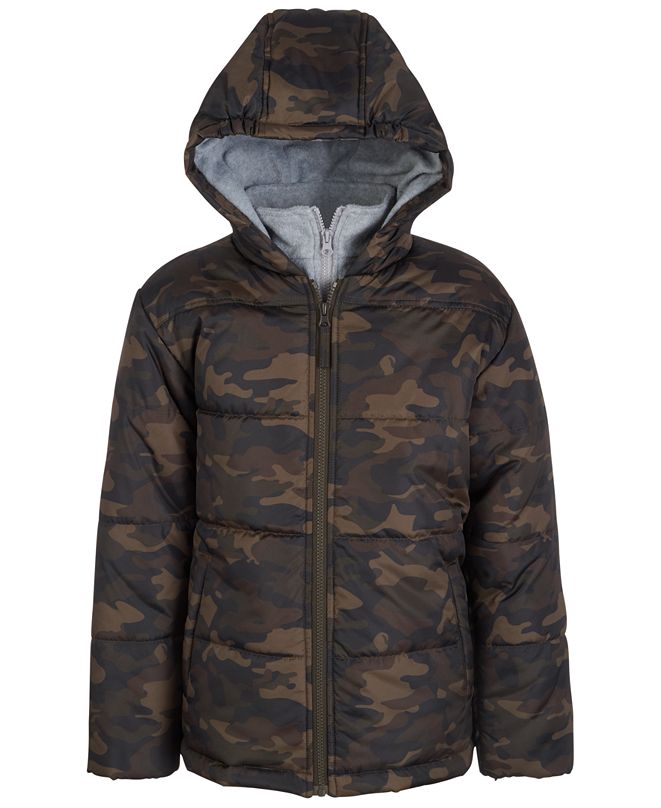 S Rothschild & CO Big Boys Hooded Puffer Jacket With ...