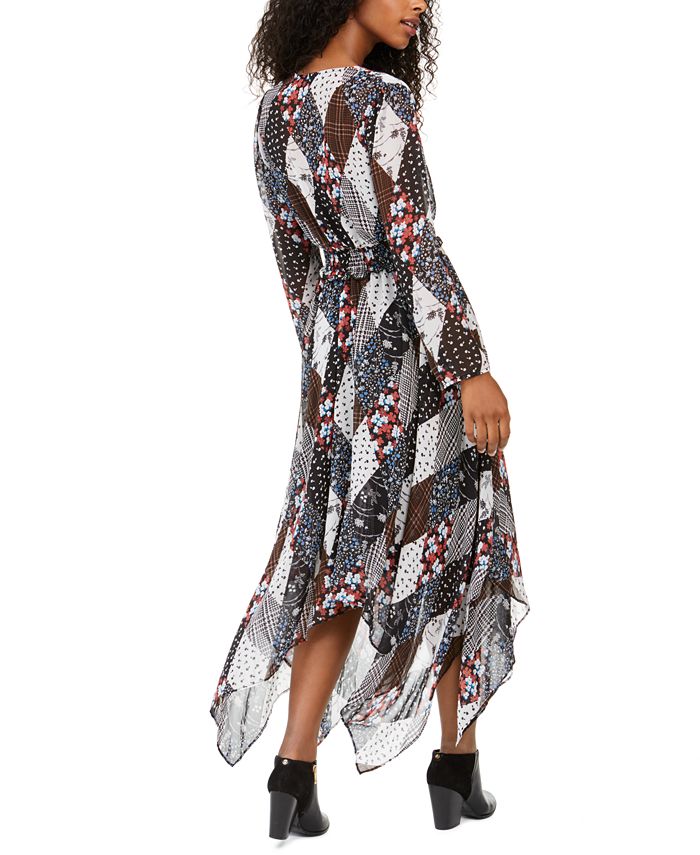 Tommy Hilfiger Printed FauxWrap Peasant Dress Macy's