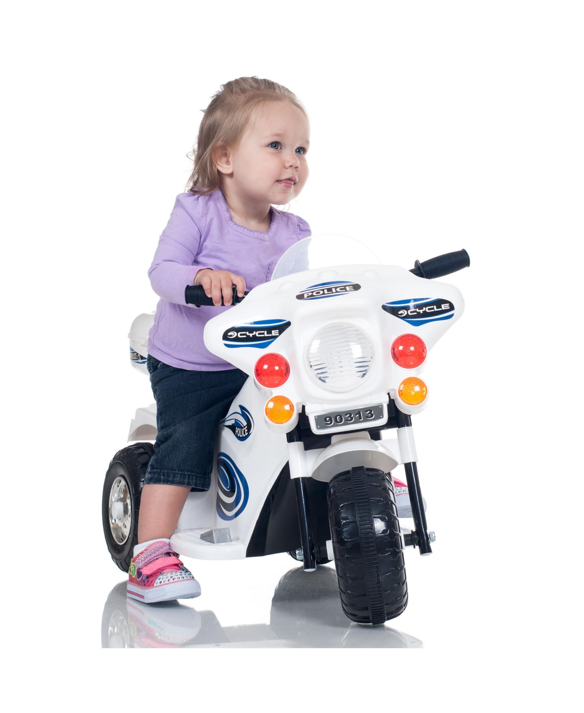 Lil' Rider 3 Wheel Motorcycle In White