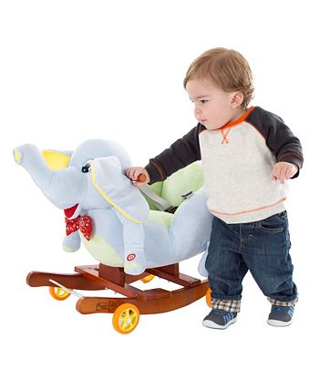 Happy trails elephant plush rocking animal discount