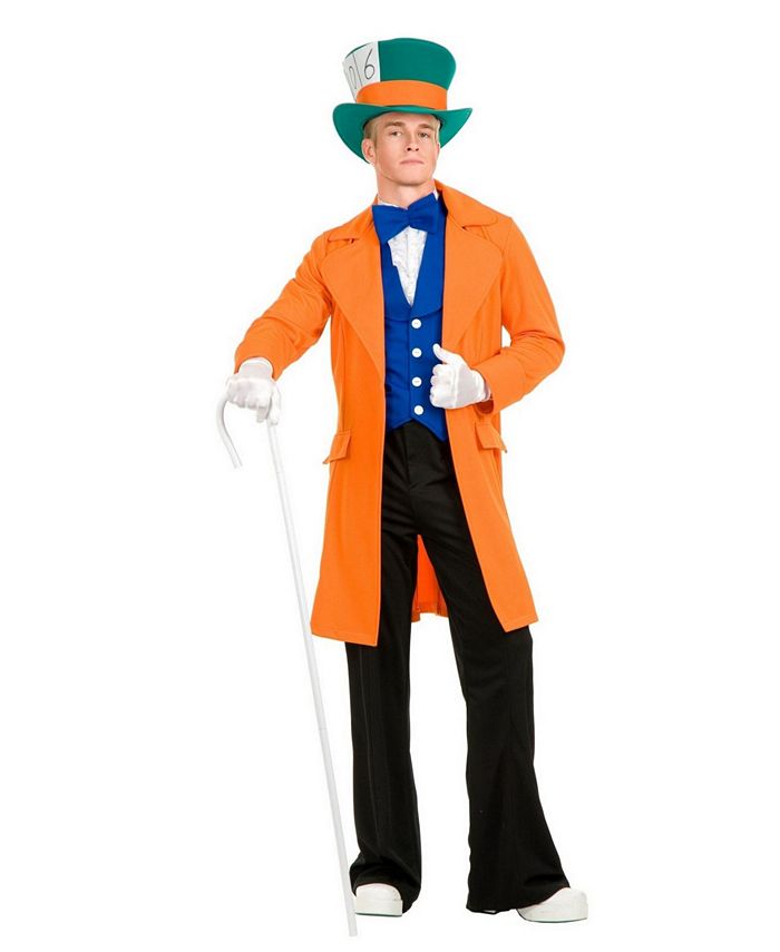 BuySeasons Men's Orange Electric Mad Hatter Adult Costume - Macy's