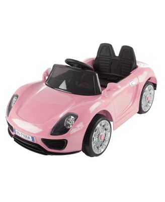 Ride On Sports Car Motorized Electric Rechargeable Battery Powered Toy with Remote Control, MP3 and Usb, Lights and Sound by Lil Rider Pink
