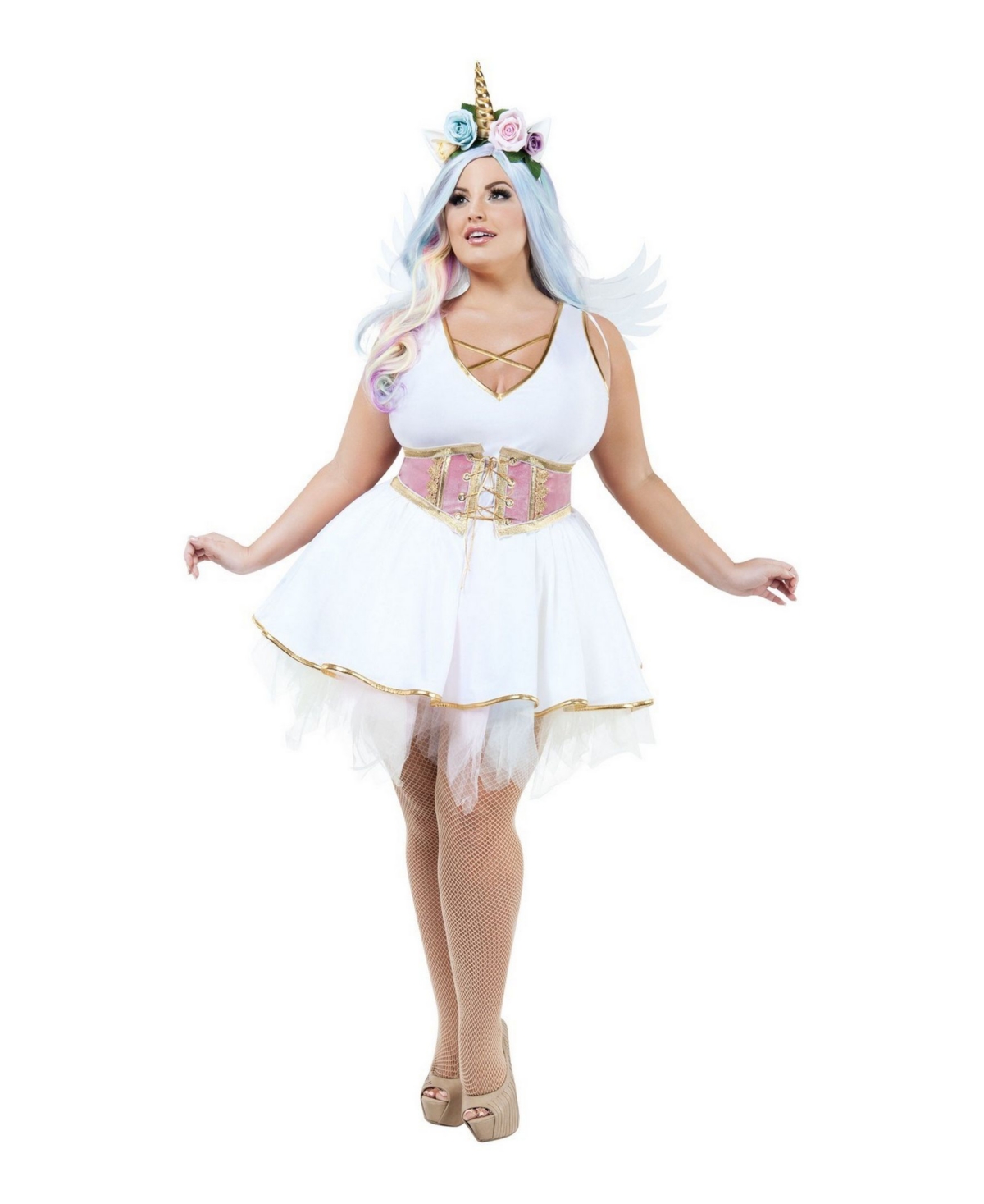 BuySeasons Women's Plus Pastel Pony Plus Adult Costume