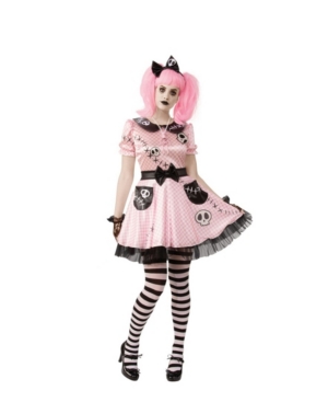 BuySeasons Women's Pink Skelly Adult Costume