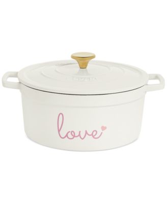 Martha Stewart Collection - 6-Qt. Love Cast Iron Dutch Oven