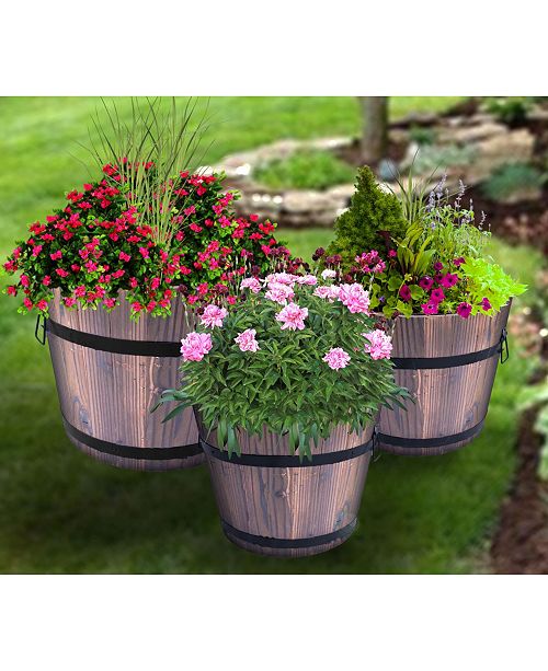 Extra large whiskey barrel planter information