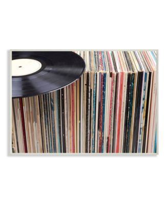 Vintage-Inspired Records Display Wall Plaque Art, 12.5" x 18.5"