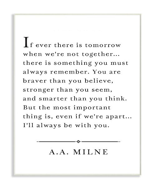 Stupell Industries I Ll Always Be With You A A Milne Wall Art Collection Reviews All Wall Decor Home Decor Macy S