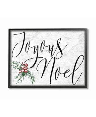Joyous Noel Christmas Framed Giclee Art, 16" x 20"