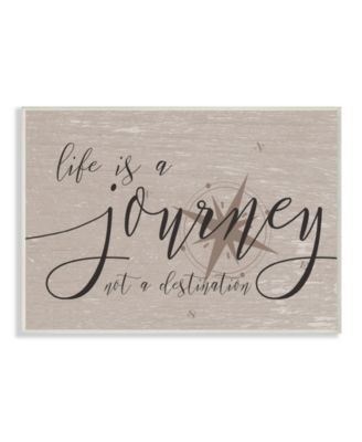 Stupell Industries Life is a Journey Wall Plaque Art, 10" x 15"
