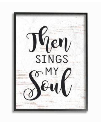 Then Sings My Soul Framed Giclee Art, 16" x 20"