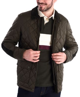 barbour green quilted jacket mens