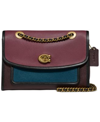peacock coach purse