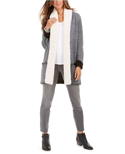 Style & Co Faux-Sherpa Collection, Regular & Petite Sizes, Created For Macy's