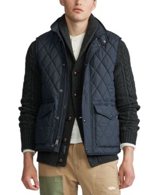 polo mens quilted vest