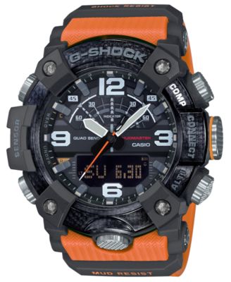 orange g shock mens watch