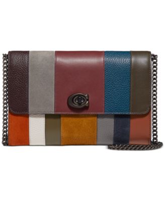 coach multicolor stripe purse