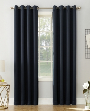 84"x54" Kenneth Energy Saving Blackout Grommet Top Curtain Panel Navy Blue - Sun Zero