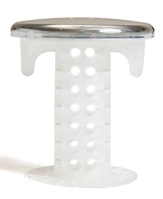 SinkShroom Chrome Edition Revolutionary Bathroom Sink Drain Protector Hair Catcher, Strainer, Snare