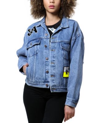 ARTISTIX - Patched Art Print Denim Jacket