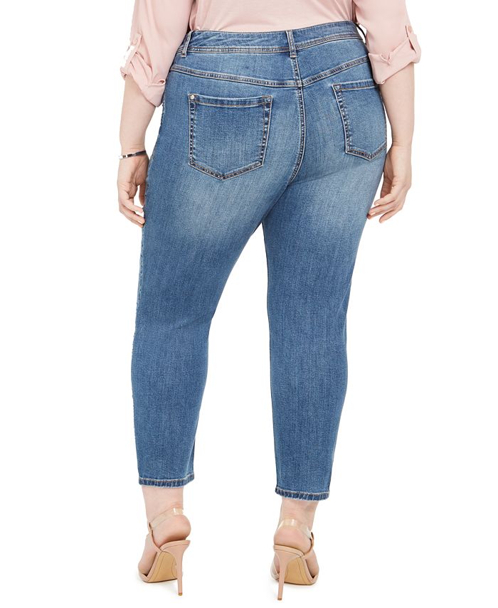 INC International Concepts INC Plus Size Rhinestone Ankle Skinny Jeans