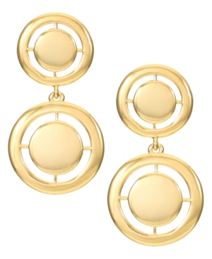 image of Trifari 14K Gold-Plated Drop Earrings