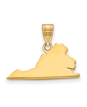 Macy's State Charm In 14k Yellow Gold In Virginia