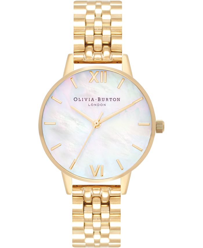 Olivia Burton - Women's Gold-Tone Stainless Steel Bracelet Watch 30mm