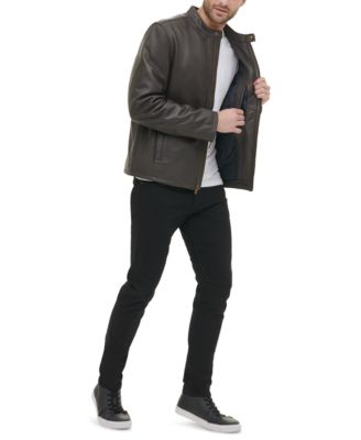 andrew marc weston leather moto jacket