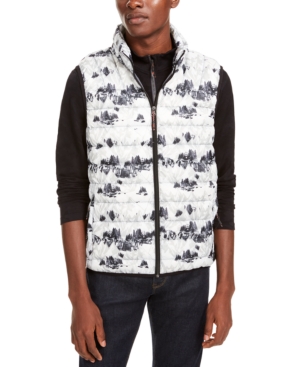 Hawke Co. Outfitter Men s Packable Down Blend Puffer Vest In Snow Camo ModeSens