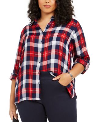 plaid shirt tommy hilfiger