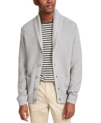 levi's men's reverve geometric fleece cardigan