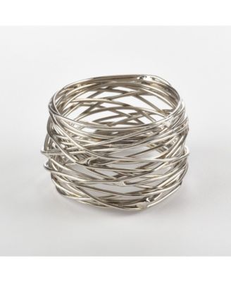 Metal Design Metal Design Napkin Ring, Set of 4