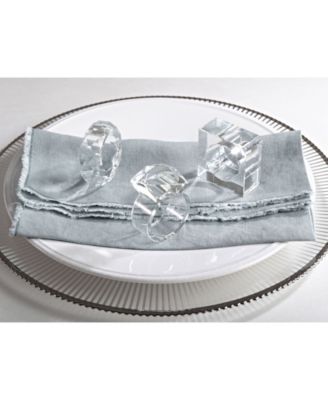 Crystal Napkin Ring, Set of 4