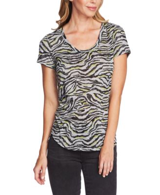 Vince Camuto Plus Size Elegant V-Neck Leopard Print Blouse - Macy's