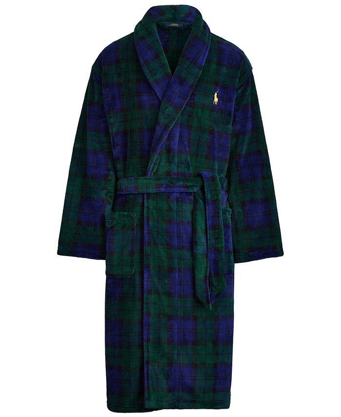 Polo Ralph Lauren Men's Sleepwear, Soho Modern Plaid Robe - Macy's