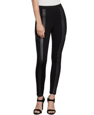 BCBGMAXAZRIA Faux-Leather-Trim Moto 