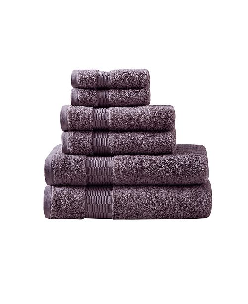 Madison Park Signature Luxor Egyptian Cotton 6 Pc Towel Set Reviews Bath Towels Bed Bath Macy S