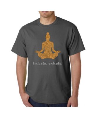 Men's Word Art T-Shirt - Inhale Exhale