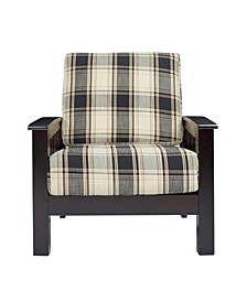 Maison Hill Mission Style Arm Chair with Exposed Wood Frame