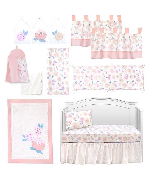 Pam Grace Creations Vintage Like Rose 13 Piece Crib Bedding Set