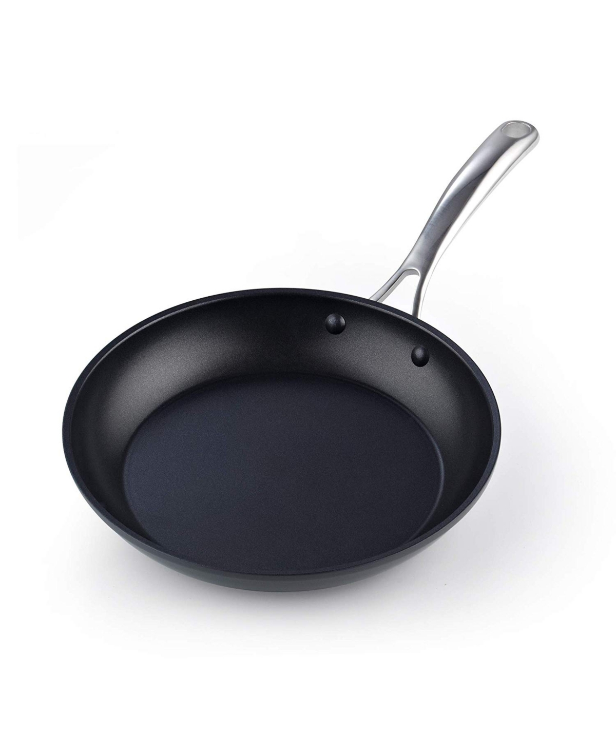 Cooks Standard Frying Omelet Pan, Classic Hard Anodized Nonstick 10.5-Inch Saute Skillet Egg Pan,- Black