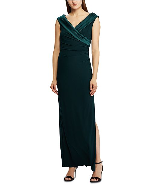 Lauren Ralph Lauren Crepe Off The Shoulder Gown Created For