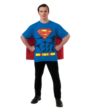 Buy Seasons Men's Superman T-Shirt Costume Kit