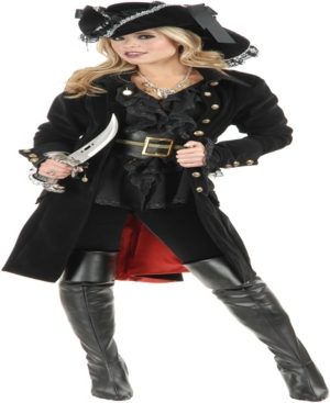Buy Seasons Women's Pirate Vixen Coat Costume
