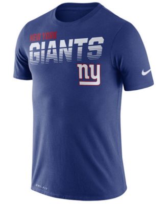 Nike Men's New York Giants Sideline Legend Line Of Scrimmage T-shirt 