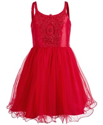 Pink & Violet Big Girls Sequined Mesh Dress - Macy's