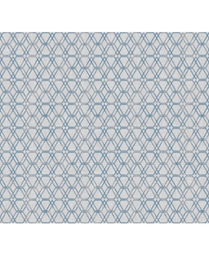 Sirpi 27" X 396" Esagono Geometric Wallpaper In Blue