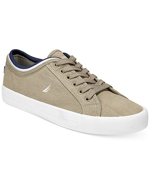 Nautica Men S Everyday Casual Canvas Sneakers Reviews All