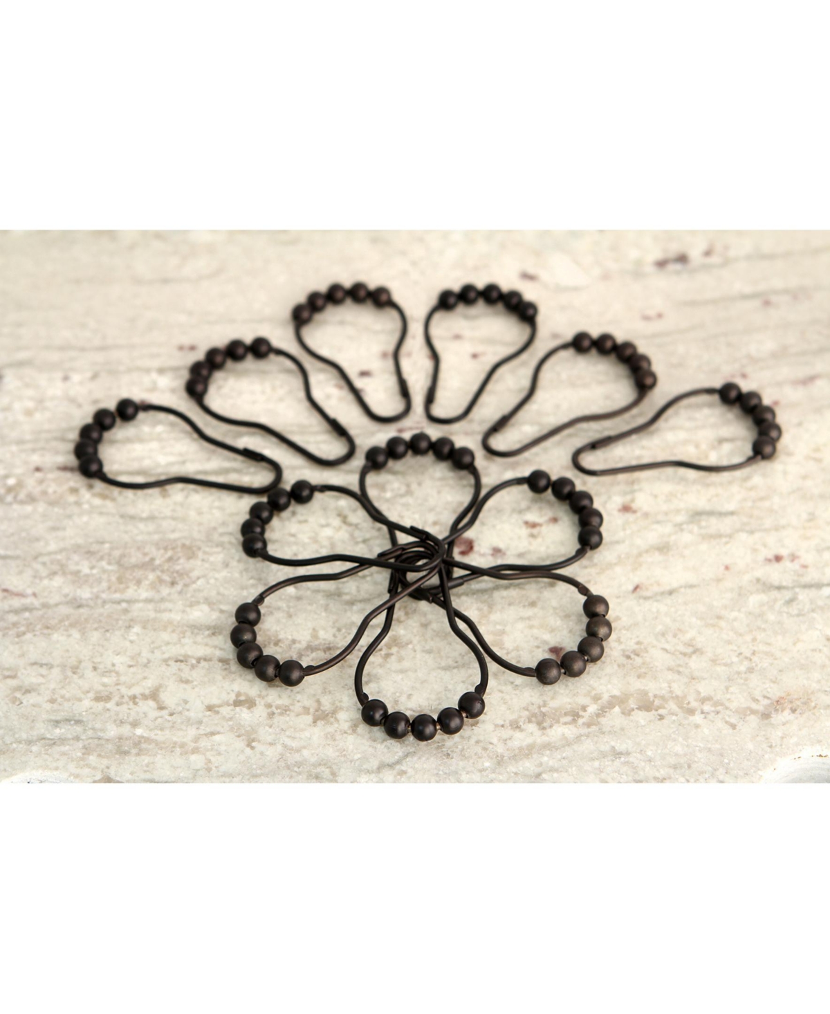 Kingston Brass Roller Ball Shower Curtain Rings 12Pcs/Set